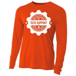 Funny Tech Support  Cooling Performance Long Sleeve Crew