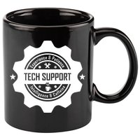 Funny Tech Support  11oz C Handle Ceramic Mug