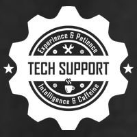 Funny Tech Support  Crop Fleece Hoodie