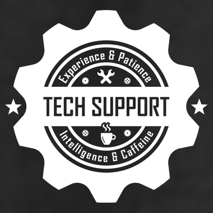 Funny Tech Support  Crop Fleece Hoodie