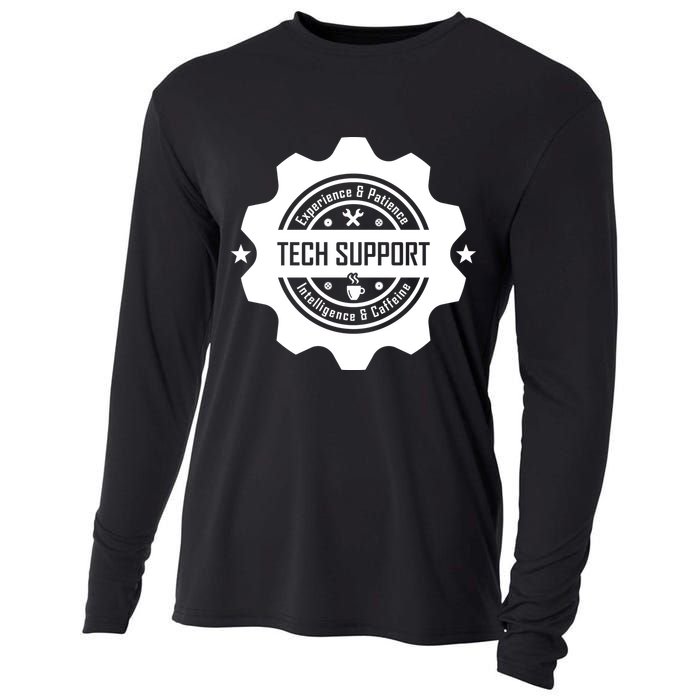 Funny Tech Support  Cooling Performance Long Sleeve Crew