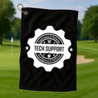 Funny Tech Support  Golf Towel