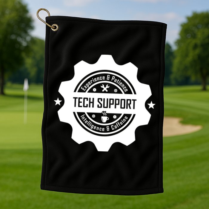 Funny Tech Support  Golf Towel