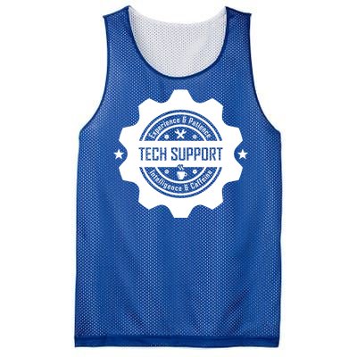 Funny Tech Support  Mesh Reversible Basketball Jersey Tank