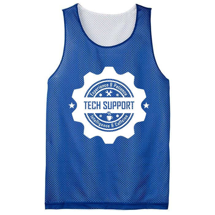 Funny Tech Support  Mesh Reversible Basketball Jersey Tank