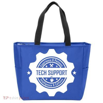 Funny Tech Support  Zip Tote Bag