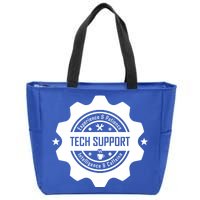 Funny Tech Support  Zip Tote Bag