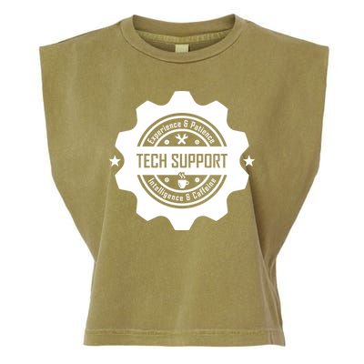 Funny Tech Support  Garment-Dyed Women's Muscle Tee
