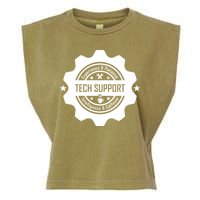 Funny Tech Support  Garment-Dyed Women's Muscle Tee