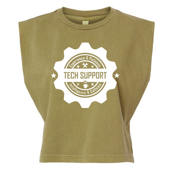 Funny Tech Support  Garment-Dyed Women's Muscle Tee