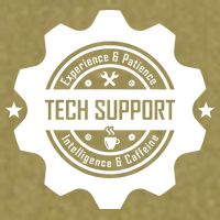 Funny Tech Support  Garment-Dyed Women's Muscle Tee