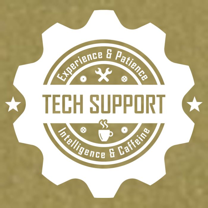 Funny Tech Support  Garment-Dyed Women's Muscle Tee
