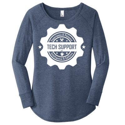 Funny Tech Support  Women's Perfect Tri Tunic Long Sleeve Shirt