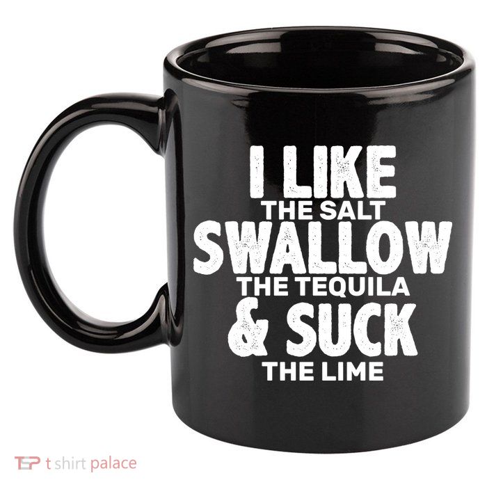 Funny Tequila Shots  11oz C Handle Ceramic Mug