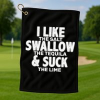 Funny Tequila Shots  Golf Towel