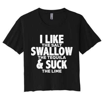 Funny Tequila Shots  Crop Top