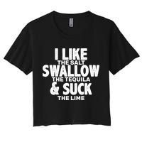 Funny Tequila Shots  Women's Crop Top Tee