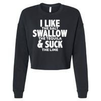 Funny Tequila Shots  Cropped Pullover Crew