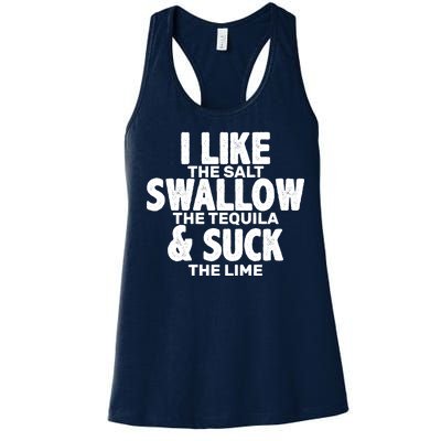 Funny Tequila Shots  Women's Racerback Tank