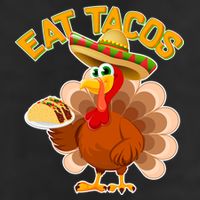 Funny Thanksgiving Eat Tacos 11oz C Handle Ceramic Mug