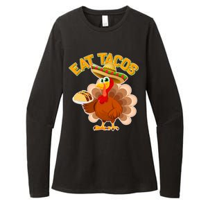 Funny Thanksgiving Eat Tacos Womens CVC Long Sleeve Shirt