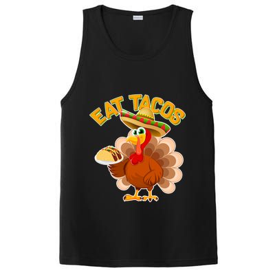 Funny Thanksgiving Eat Tacos PosiCharge Competitor Tank