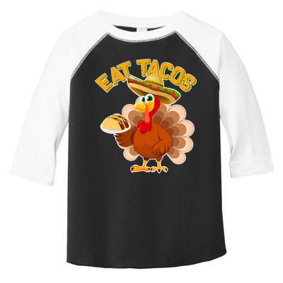 Funny Thanksgiving Eat Tacos Toddler Fine Jersey T-Shirt