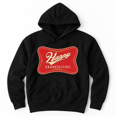 Funny Thanksgiving Happy Dranksgiving Beer Label Hoodie