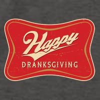 Funny Thanksgiving Happy Dranksgiving Beer Label Vector Backpack