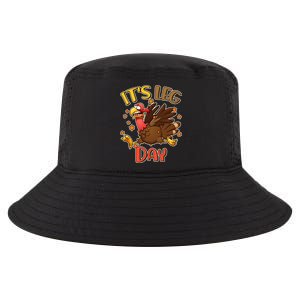 Funny Thanksgiving It's Leg Day Cool Comfort Performance Bucket Hat