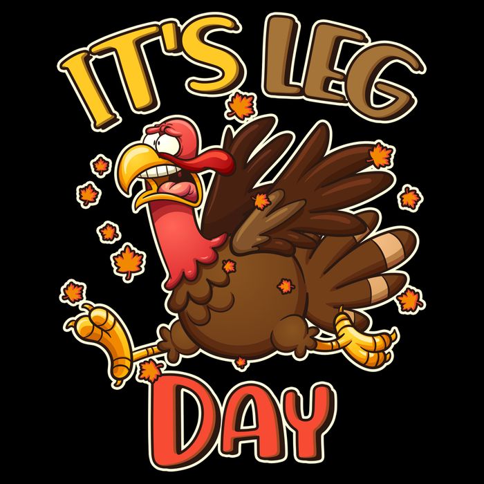 Funny Thanksgiving It's Leg Day Sustainable Bucket Hat