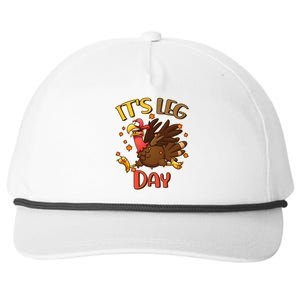 Funny Thanksgiving It's Leg Day Snapback Five-Panel Rope Hat