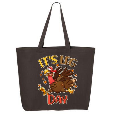 Funny Thanksgiving It's Leg Day 25L Jumbo Tote