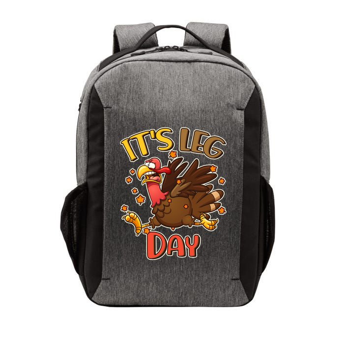 Funny Thanksgiving It's Leg Day Vector Backpack