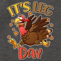 Funny Thanksgiving It's Leg Day Vector Backpack