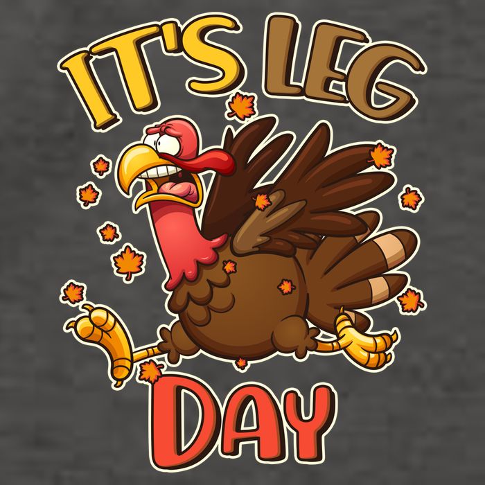 Funny Thanksgiving It's Leg Day Vector Backpack