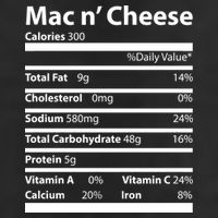 Funny Thanksgiving Mac N Cheese Nutrients Facts Cool Comfort Performance Bucket Hat