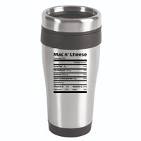 Funny Thanksgiving Mac N Cheese Nutrients Facts 16oz Travel Tumbler