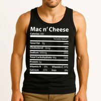 Funny Thanksgiving Mac N Cheese Nutrients Facts Tank Top