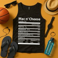 Funny Thanksgiving Mac N Cheese Nutrients Facts Tank Top