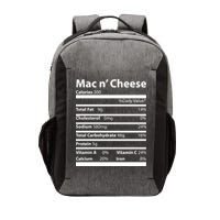 Funny Thanksgiving Mac N Cheese Nutrients Facts Vector Backpack