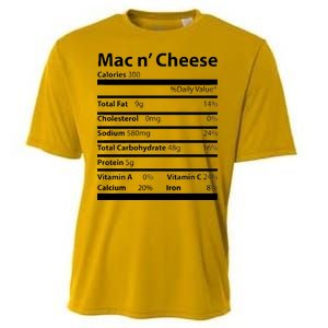 Funny Thanksgiving Mac N Cheese Nutrients Facts Cooling Performance Crew T-Shirt