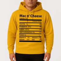 Funny Thanksgiving Mac N Cheese Nutrients Facts Hoodie