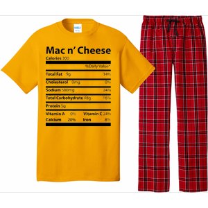 Funny Thanksgiving Mac N Cheese Nutrients Facts Pajama Set