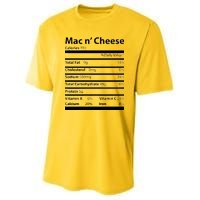 Funny Thanksgiving Mac N Cheese Nutrients Facts Youth Performance Sprint T-Shirt