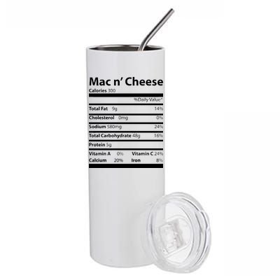 Funny Thanksgiving Mac N Cheese Nutrients Facts Stainless Steel Tumbler