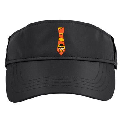 Funny Thanksgiving Tie Turkey Adult Drive Performance Visor
