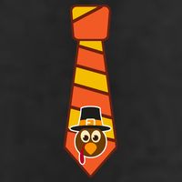 Funny Thanksgiving Tie Turkey Adult Drive Performance Visor