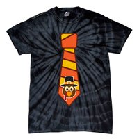 Funny Thanksgiving Tie Turkey Tie-Dye T-Shirt