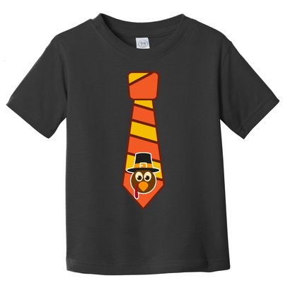 Funny Thanksgiving Tie Turkey Toddler T-Shirt